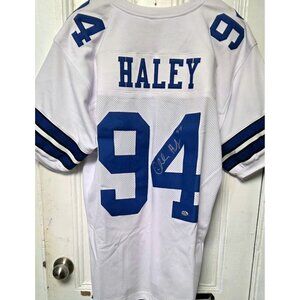 Charles Haley Authentic Signed White Pro Style Jersey Autographed COA